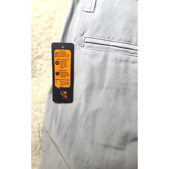 Margaritaville Mens Shorts 32 Waist 7" inseam Grey Dawn UPF 30, Quick Dry - Picture 5 of 5